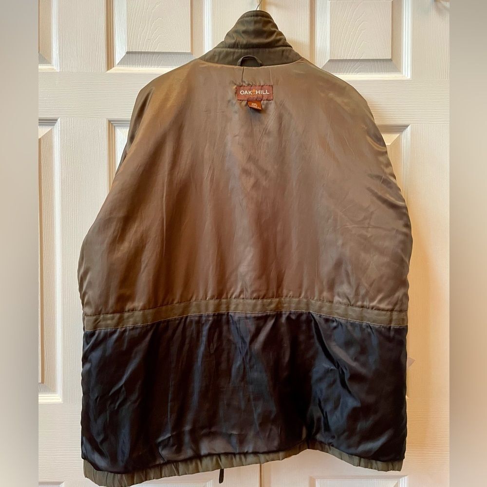 Oak Hill Men's Olive Green Faux Ultra Suede Jacket Size 2XL - Picture 9 of 11